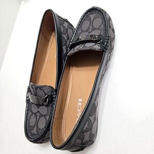 Pre-loved Coach Olive Black Women's Loafers 7.5 B Good Condition